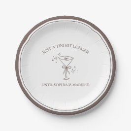 "Tini Bit Longer" Espresso Martini Bachelorette Papieren Bordje