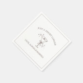 "Tini Bit Longer" Espresso Martini Bachelorette Servet (Hoek)