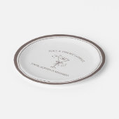 "Tini Bit Longer" Espresso Martini Meisjesuitje Papieren Bordje (Gekanteld)