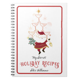 Tini Bit Merry Martini Christmas Santa Recipes Notitieboek