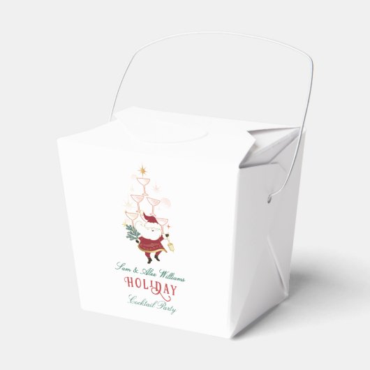 Tini Bit Merry Martini Office Christmas Santa Bedankdoosjes (Voorkant Zijde)