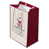 Tini Bit Merry Martini Office Christmas Santa Medium Cadeauzakje (Voorkant Gekanteld)
