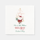 Tini Bit Merry Martini Office Christmas Santa Servet (Voorkant)