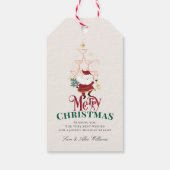 Tini Bit Merry Martini Office Kerstman Cadeaulabel (Achterkant)