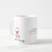 Tini Bit Merry Martini Office Kerstman Koffiemok (Voorkant links)