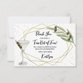 Tini Bit Of Fun Martini Soirée Bedankkaart (Voorkant)