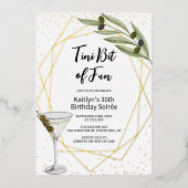 Tini Bit Of Fun Martini Soirée Folie Uitnodiging (Voorkant)