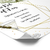 Tini Bit Of Fun Signature Cocktails Sign Poster (Hoek)