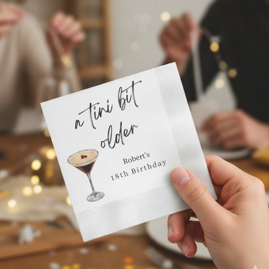 Tini Bit Older 18e verjaardagsfeest servetten
