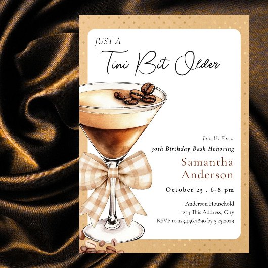 Tini Bit Older 30e Verjaardags Koffie Kaart