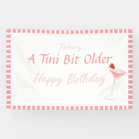 Tini bit older - Berry Drink Theme Spandoek (Horizontaal)