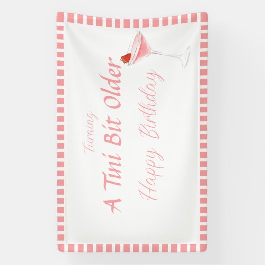 Tini bit older - Berry Drink Theme Spandoek (Verticaal)