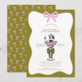 Tini Bit Older Cowgirl Whimsical Hand Drawn  Kaart (Voorkant / Achterkant)