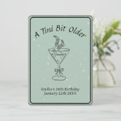 Tini Bit Older - Drink en laarzen thema Kaart (Staand voorkant)