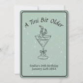 Tini Bit Older - Drink en laarzen thema Kaart (Voorkant)
