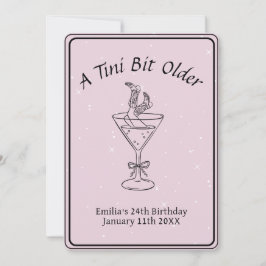 Tini Bit Older - Drink en laarzen thema Kaart