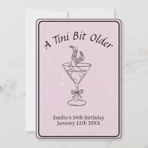 Tini Bit Older - Drink en laarzen thema Kaart