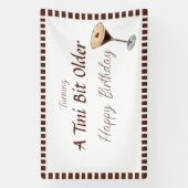 Tini bit older - Espresso Drink Theme Spandoek (Verticaal)