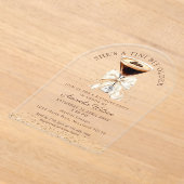 Tini Bit Older Espresso Martini Acryl Uitnodiging (Laagn)