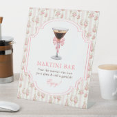 'Tini Bit Older Espresso Martini Bar Coquette Reclamebord Met Voetstuk (Insitu)