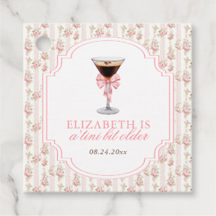 'Tini Bit Older Espresso Martini Coquette Verjaard Bedankjes Labels