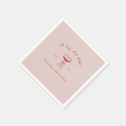 Tini Bit Older Espresso Martini Scribble Birthday Servet (Hoek)