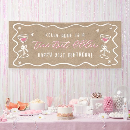 'Tini Bit Older Kraft Kleurige Verjaardagsbanner Spandoek (Feest)