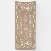 'Tini Bit Older Kraft Kleurige Verjaardagsbanner Spandoek (Verticaal)