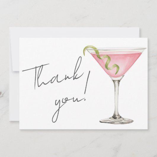Tini Bit Older Martini Bedankkaart (Voorkant)