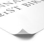 Tini Bit Older Martini Birthday Party Welcome Sign Poster (Hoek)