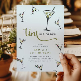 'Tini Bit Older' Martini Cocktail Volwassen Verjaa Kaart