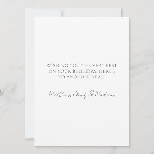 Tini Bit Older Martini Happy Birthday Kaart (Achterkant)