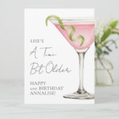 Tini Bit Older Martini Happy Birthday Kaart (Staand voorkant)