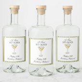 Tini Bit Older Martini Verjaardag Likeurfles Etiket (Flessen)