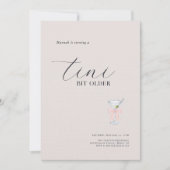Tini Bit Older | Martini Verjaardagsfeest Kaart (Voorkant)