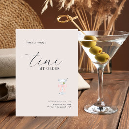Tini Bit Older | Martini Verjaardagsfeest Kaart
