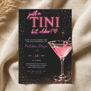 Tini Bit Older Neon Roze 50ste Verjaardag Kaart