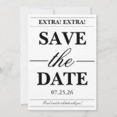 Tini Bit Older Newspaper Adult Birthday Kaart (Achterkant)