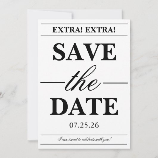 Tini Bit Older Newspaper Adult Birthday Kaart (Achterkant)