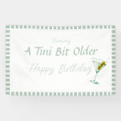 Tini Bit Older - Olijf en Drink Thema Spandoek (Horizontaal)