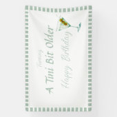 Tini Bit Older - Olijf en Drink Thema Spandoek (Verticaal)