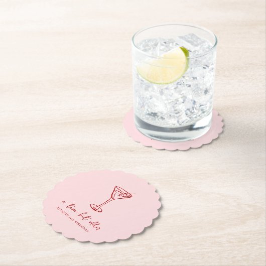 Tini Bit Older Personalized Birthday Party Kartonnen Onderzetters (Insitu)