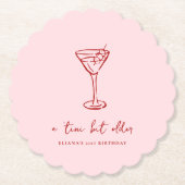 Tini Bit Older Personalized Birthday Party Kartonnen Onderzetters (Voorkant)