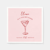 Tini Bit Older Personalized Birthday Party Servet (Voorkant)
