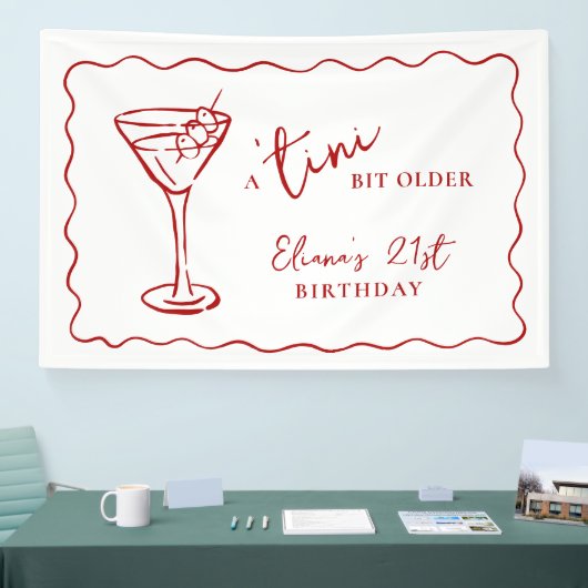 Tini Bit Older Personalized Birthday Party Spandoek (Beurs)