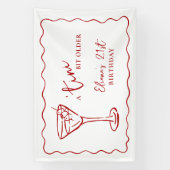 Tini Bit Older Personalized Birthday Party Spandoek (Verticaal)