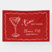 Tini Bit Older Persoonlijk Verjaardagsfeest Spandoek (Horizontaal)