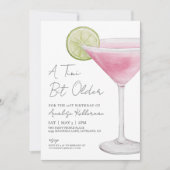 Tini Bit Older Pink Martini Verjaardagsfeest Kaart (Voorkant)