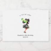 Tini-bit ouder | Martini thema verjaardag gunst Likeurfles Etiket (Enkel label)