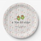 Tini-bit ouder | Martini thema verjaardag Papieren Bordje (Voorkant)
